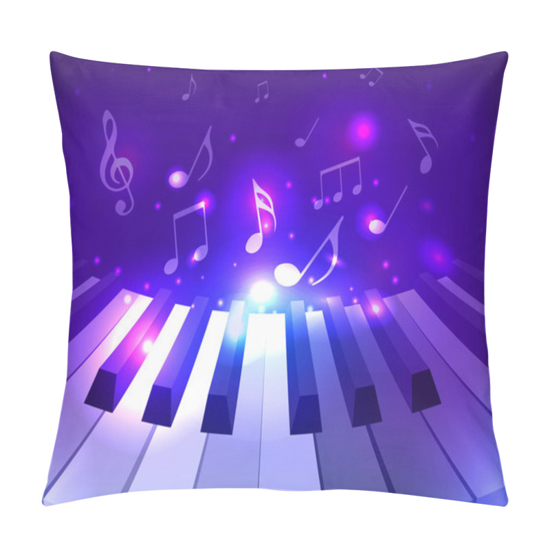 Personality  Vector Illustration Of Piano Keys Pillow Covers