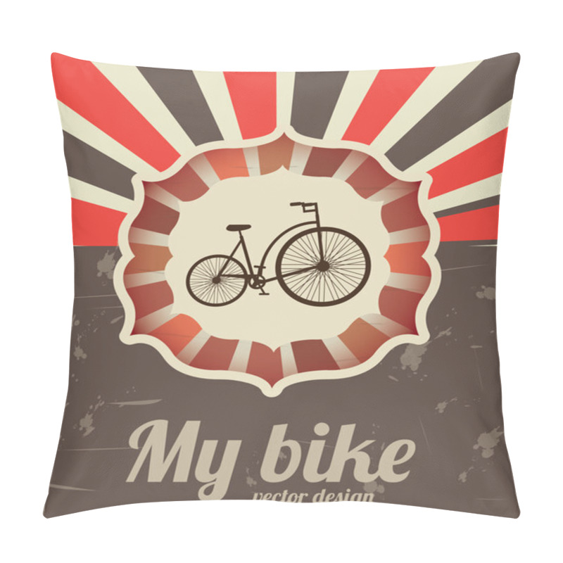 Personality  My Bike Pillow Covers