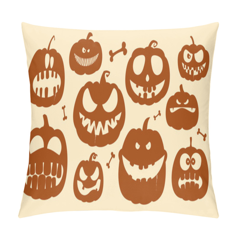 Personality  Halloween Pumpkins. Pillow Covers