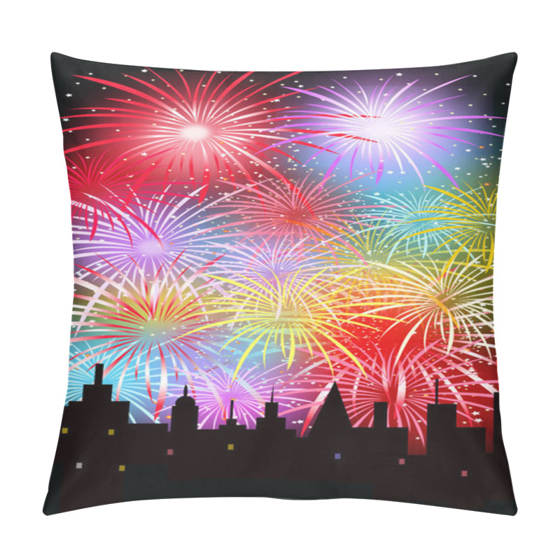 Personality  Happy New Year-Vector Pillow Covers