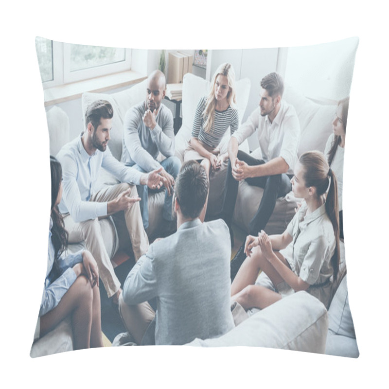 Personality  People Sitting In Circle  Pillow Covers