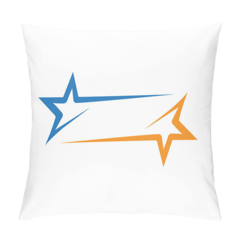 Personality  Star Logo Template Vector Icon Illustration Desig Pillow Covers