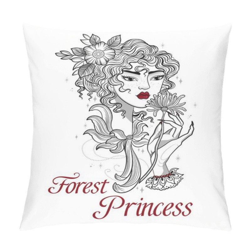 Personality  Forest Princess Enjoys The Scent Of Flowers Pillow Covers