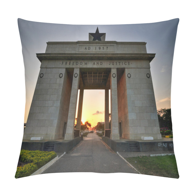 Personality  Independence Arch, Accra, Ghana Pillow Covers