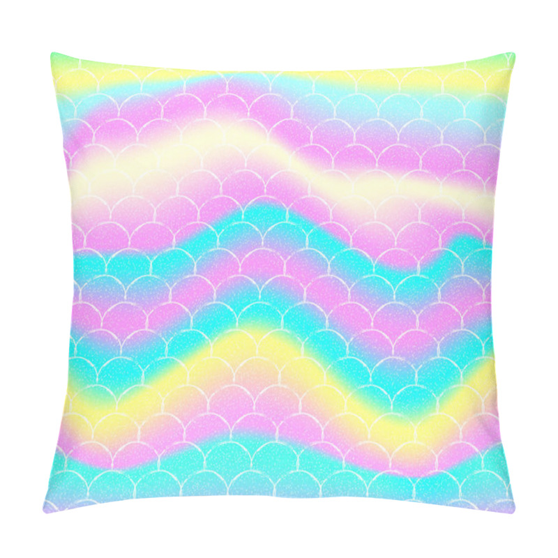 Personality  Rainbow Mermaid Background. Unicorn Pattern. Pillow Covers