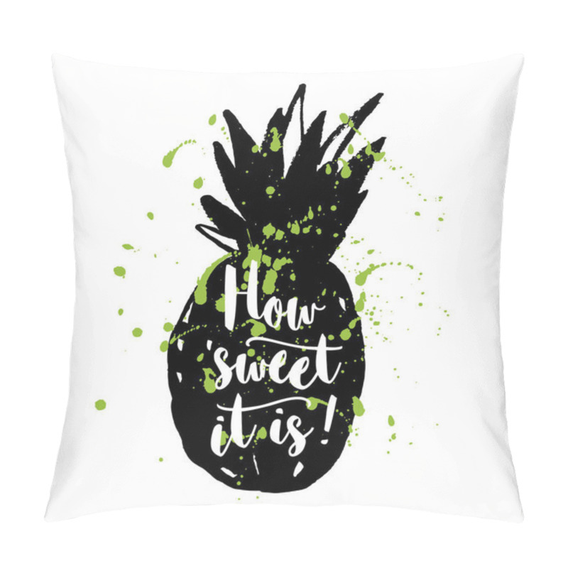 Personality  Hand Drawn Pineapple And Phrase  Pillow Covers