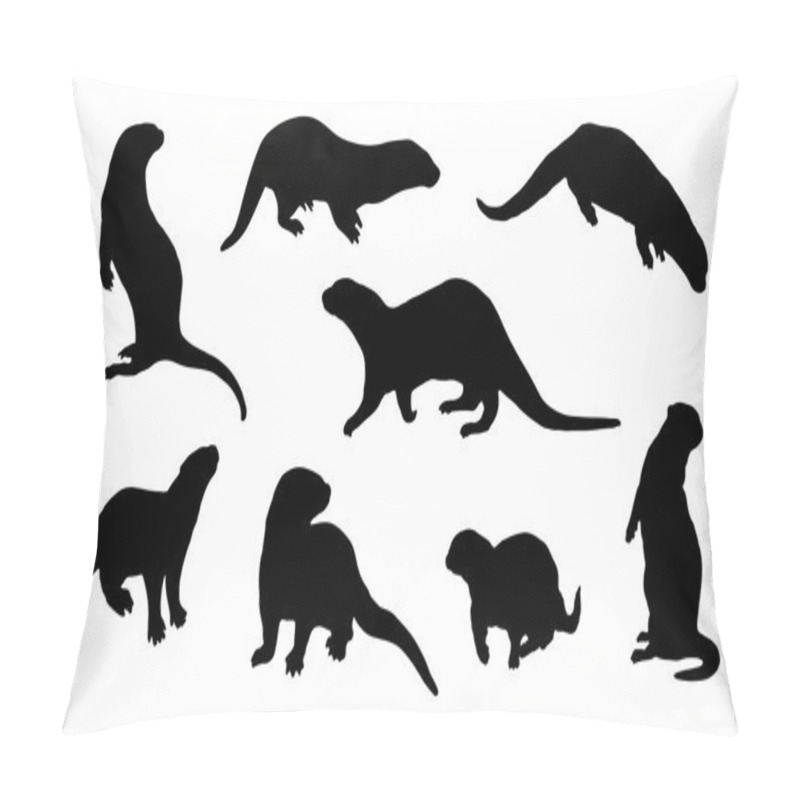 Personality  Otter Silhouettes Pillow Covers