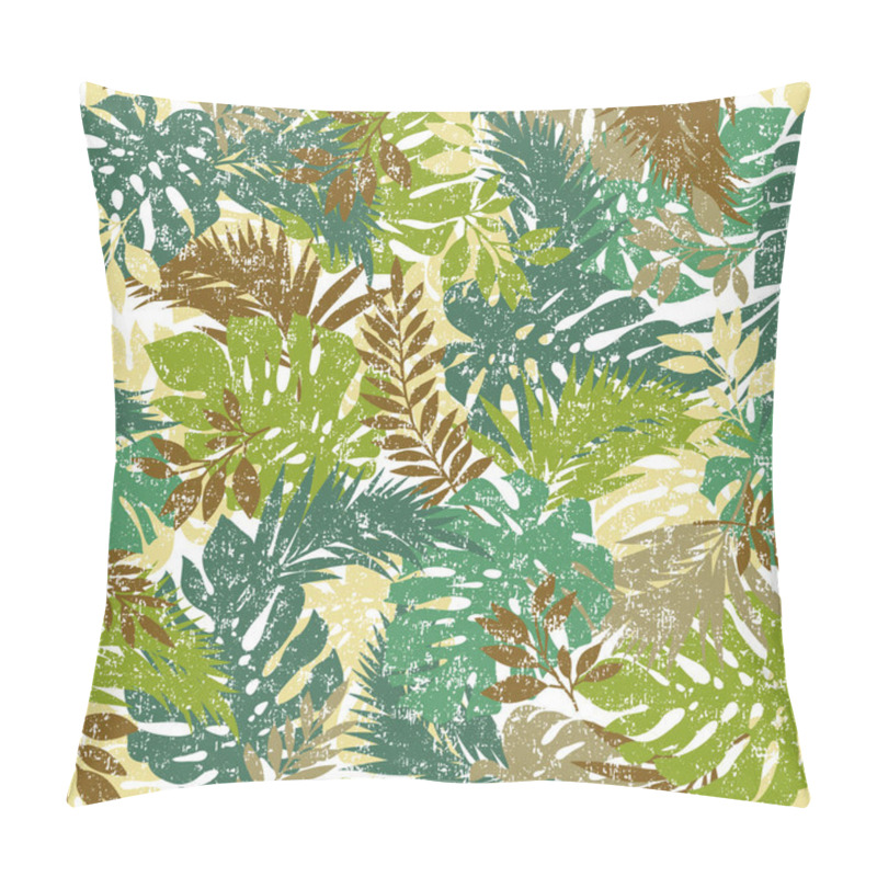 Personality  Seamless Pattern Of Beautiful Tropical Plants, Pillow Covers