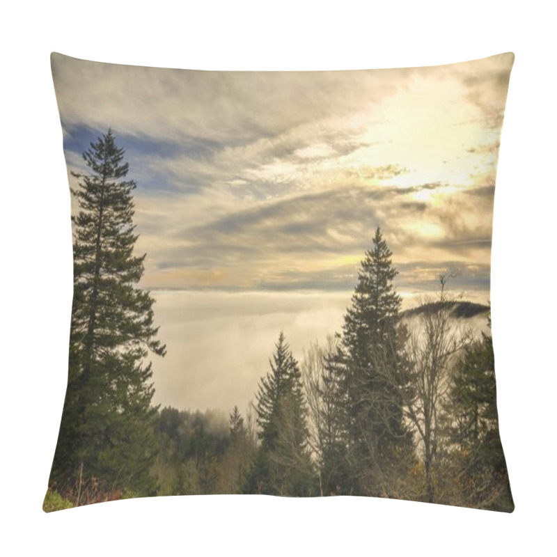 Personality  Mountain Sunrise In North Carolina Pillow Covers