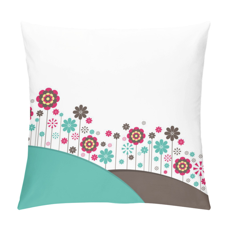 Personality  Flowers. Vector Illustration Pillow Covers