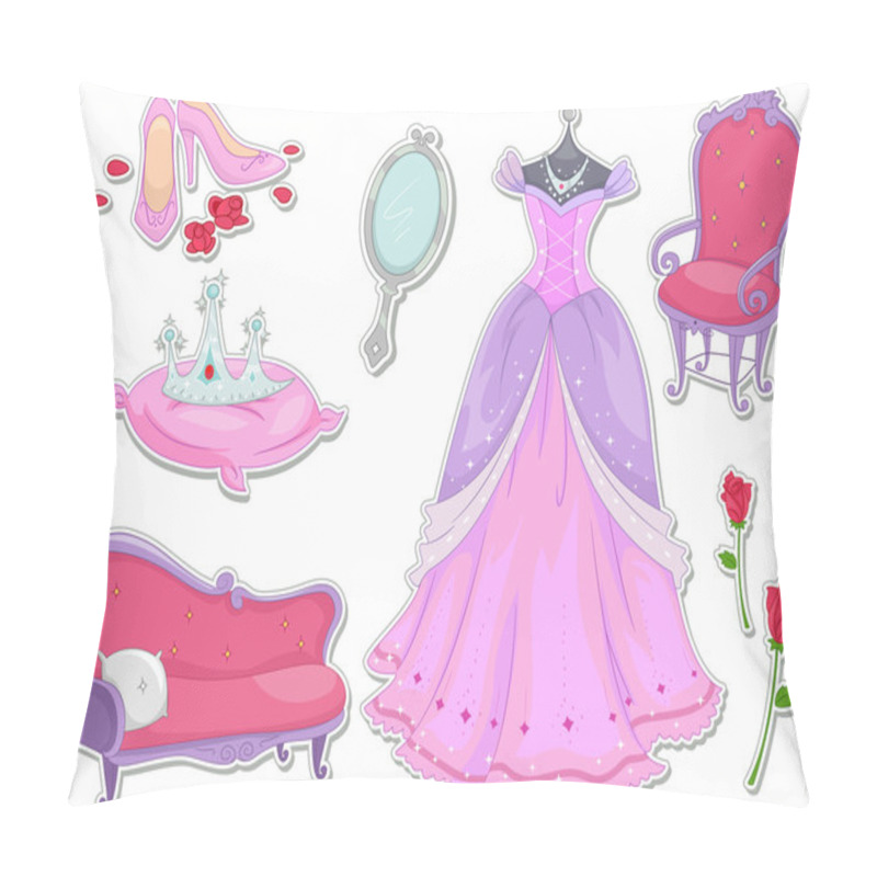 Personality  Princess Stickers Pillow Covers