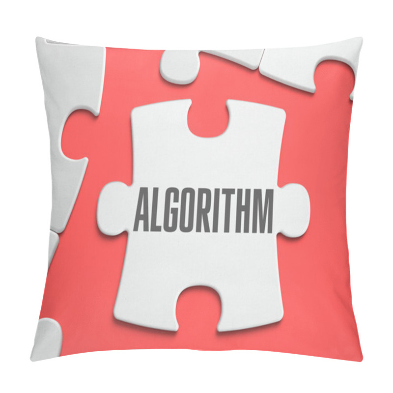 Personality  Algorithm - Puzzle On The Place Of Missing Pieces. Pillow Covers