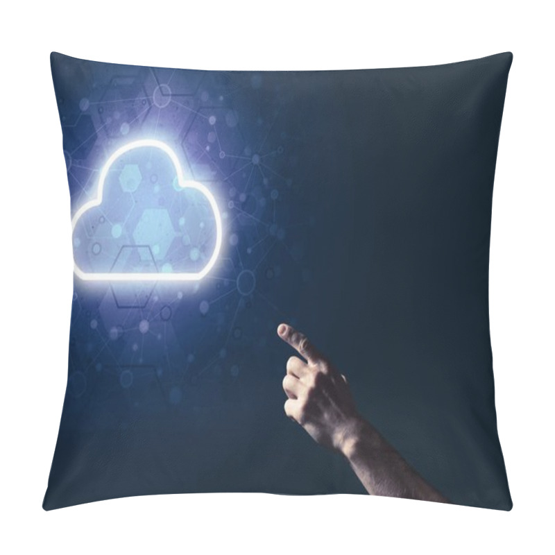 Personality   Luminous Cloud Computer Concept Pillow Covers