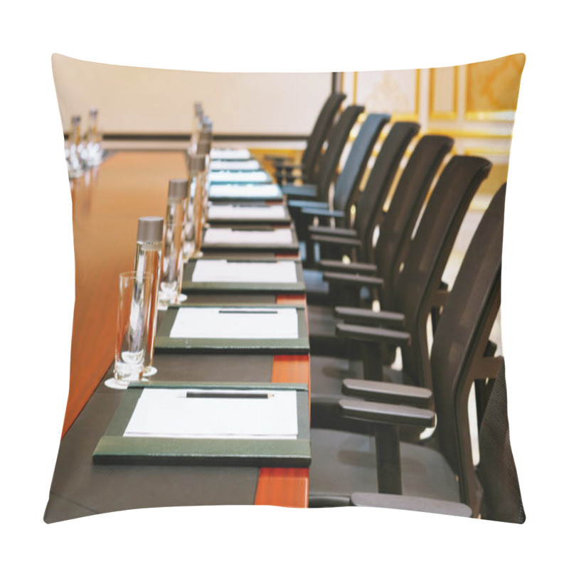 Personality  A Detail Shot Of A Meeting Room Pillow Covers