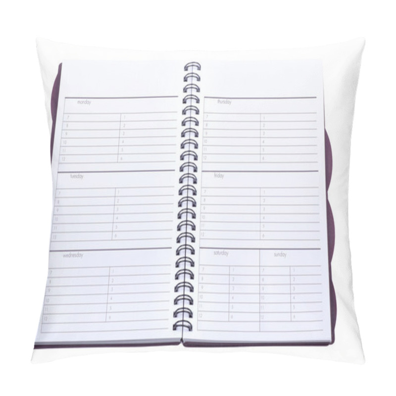 Personality  Weekly Planner Isolated Pillow Covers