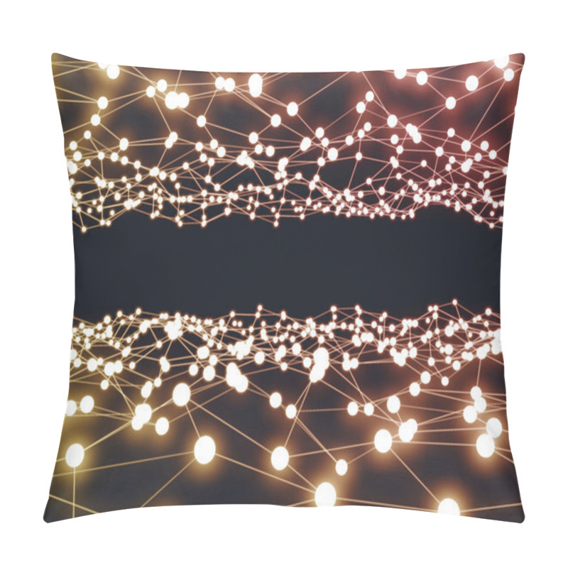 Personality  Neon Glow Background Pillow Covers