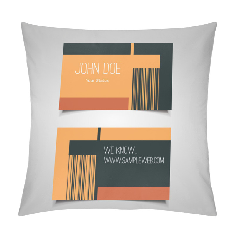 Personality  Business Or Gift Card Design With Abstract Background Pillow Covers