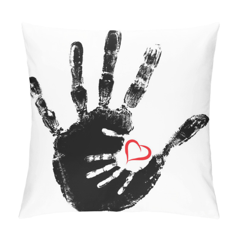 Personality  Hands Of Mother And Child Pillow Covers