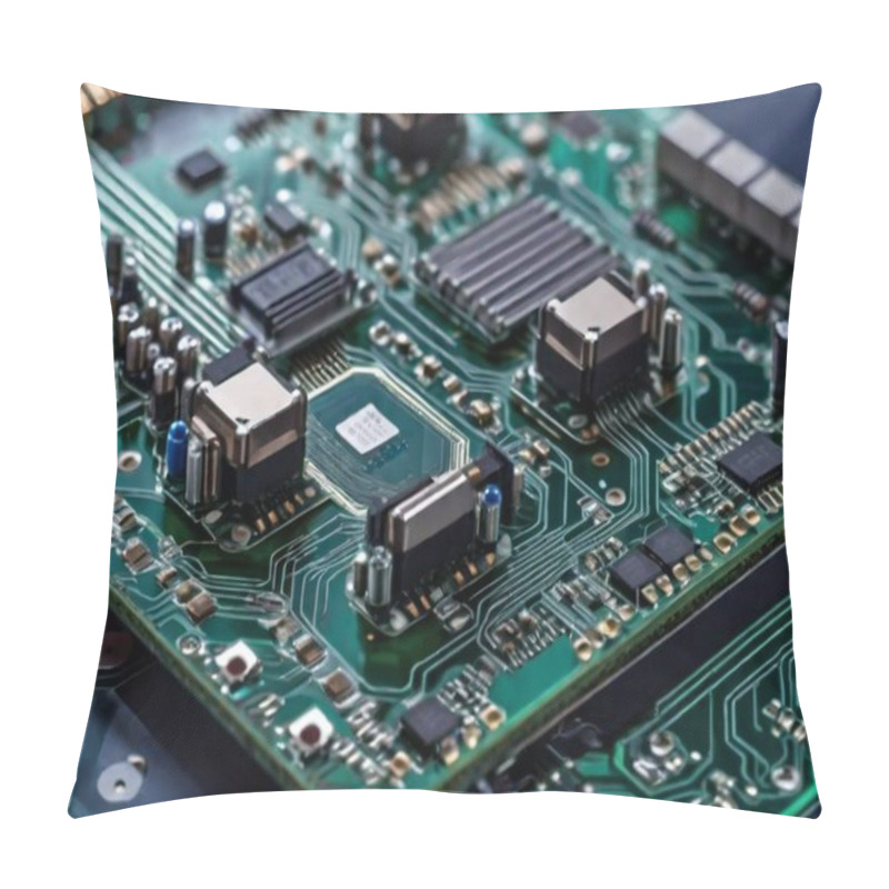 Personality  Electronic Circuit Board, Computer Hardware, Motherboard Pillow Covers