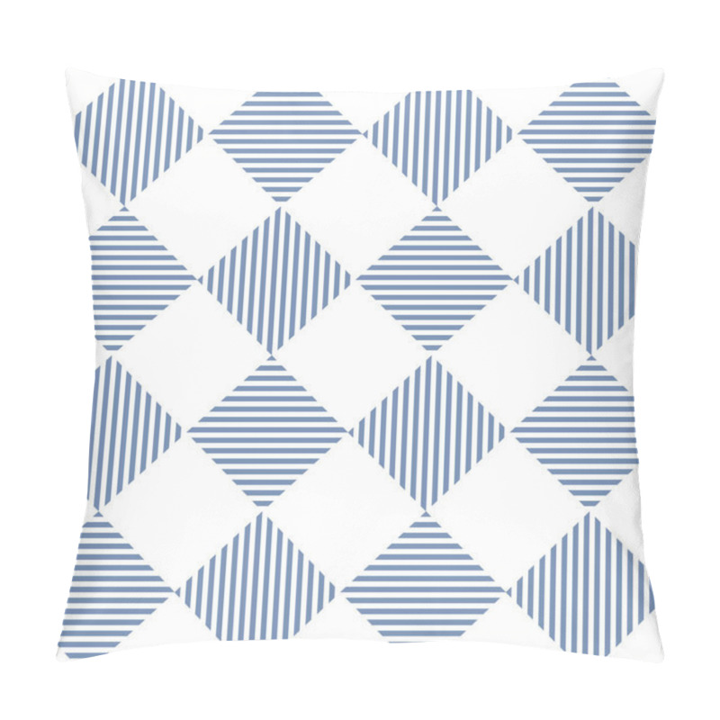 Personality  Geometric Vector Pattern. Striped Diamond Checks, Square, Rhombus. Textile Print, Scrapbook. Vector Illustration Pillow Covers