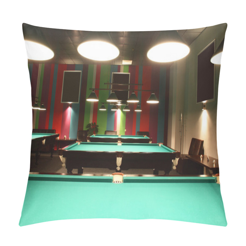 Personality  Interior Of Beautiful And Modern Billiard Pillow Covers