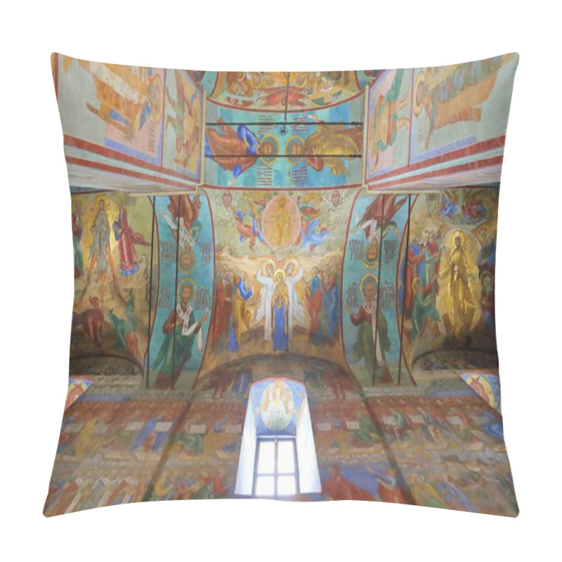 Personality  Interior Of Dormition - Assumption Cathedral. In The Trinity Lavra Of St. Sergius Pillow Covers