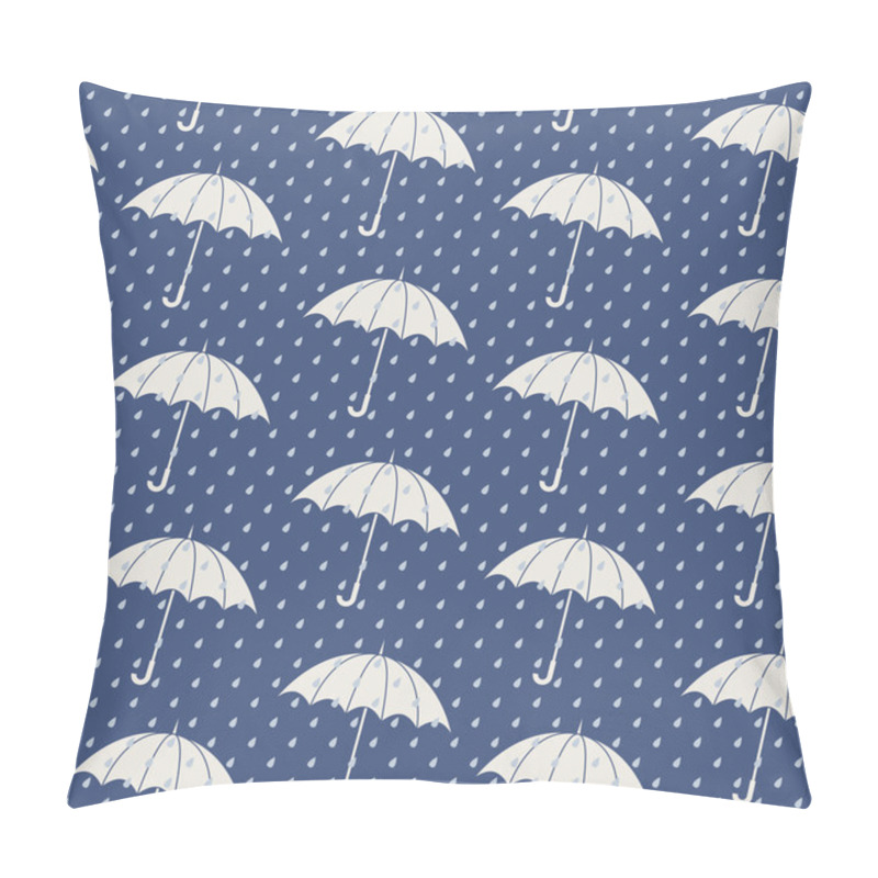 Personality  Seamless Pattern With Umbrellas Pillow Covers