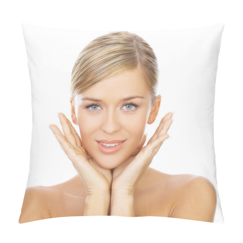 Personality  Blond Haired Beauty Pillow Covers