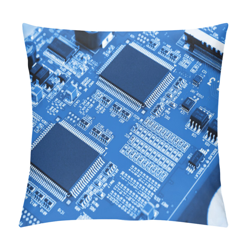 Personality  Electronic Circuit Board Close Up. Pillow Covers