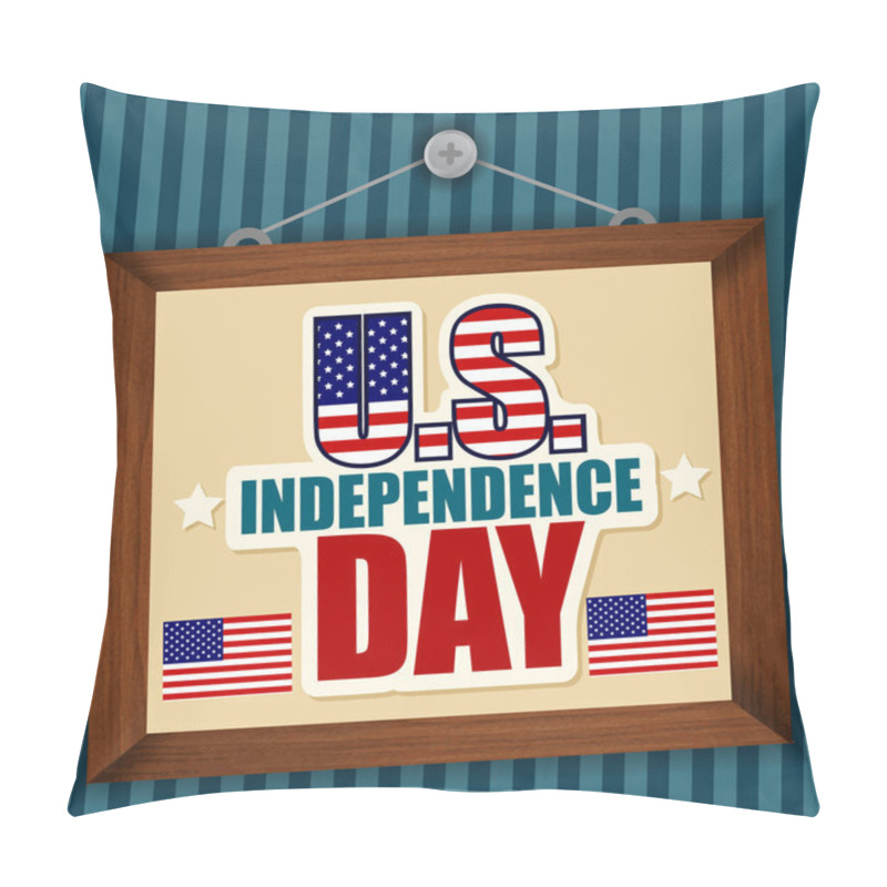 Personality  Independence Day Postcard Design Pillow Covers