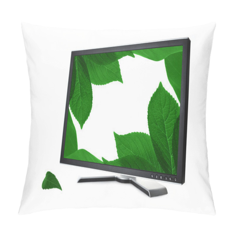 Personality  Black Monitor White Pillow Covers