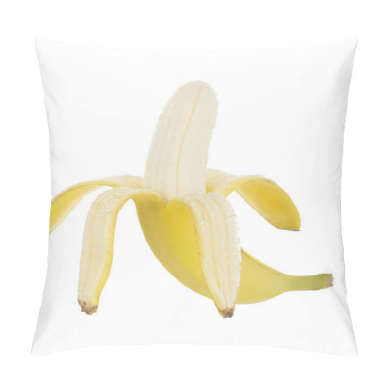 Personality  Yellow Banana Fruit Isolated On White Background Pillow Covers