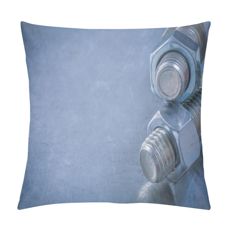 Personality  Pair Of Threaded Bolts And Screw-nuts Pillow Covers