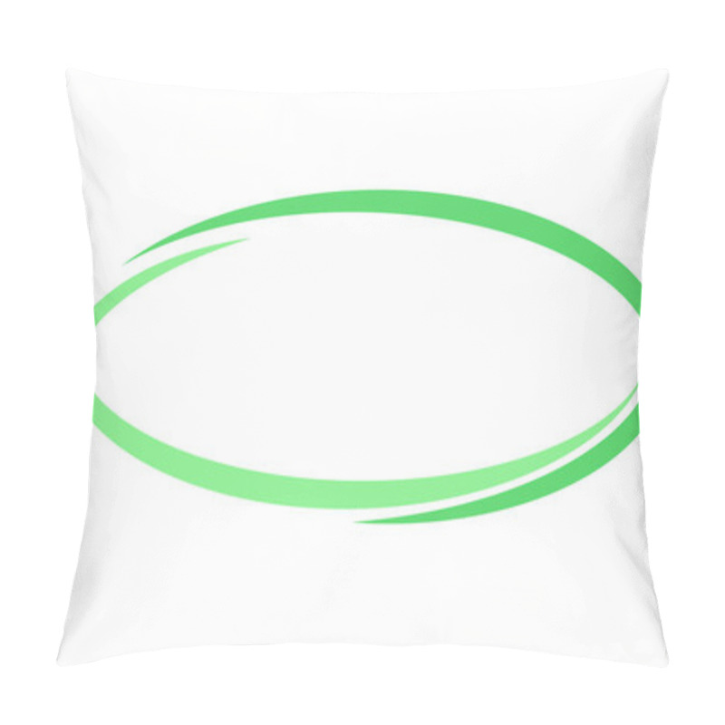 Personality  Oval Frame Logo, Template Purity And Elegance Natural Products Eco Pillow Covers