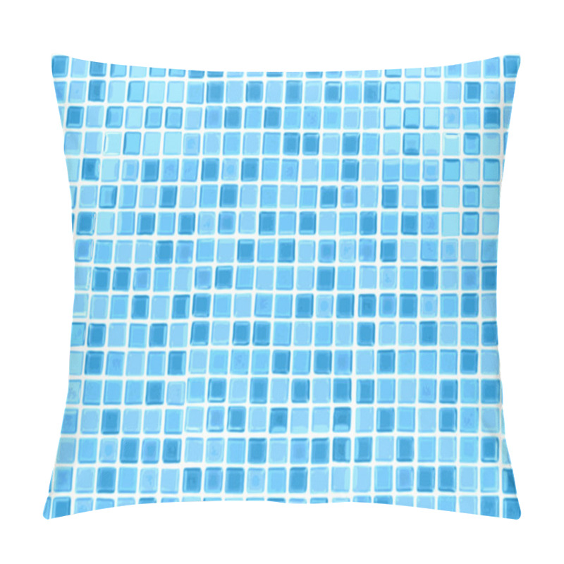 Personality  Vector Seamless Blue Tiles Background Pillow Covers