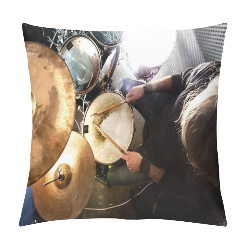 Personality  Live Music And Drummer.Music Instrument Pillow Covers