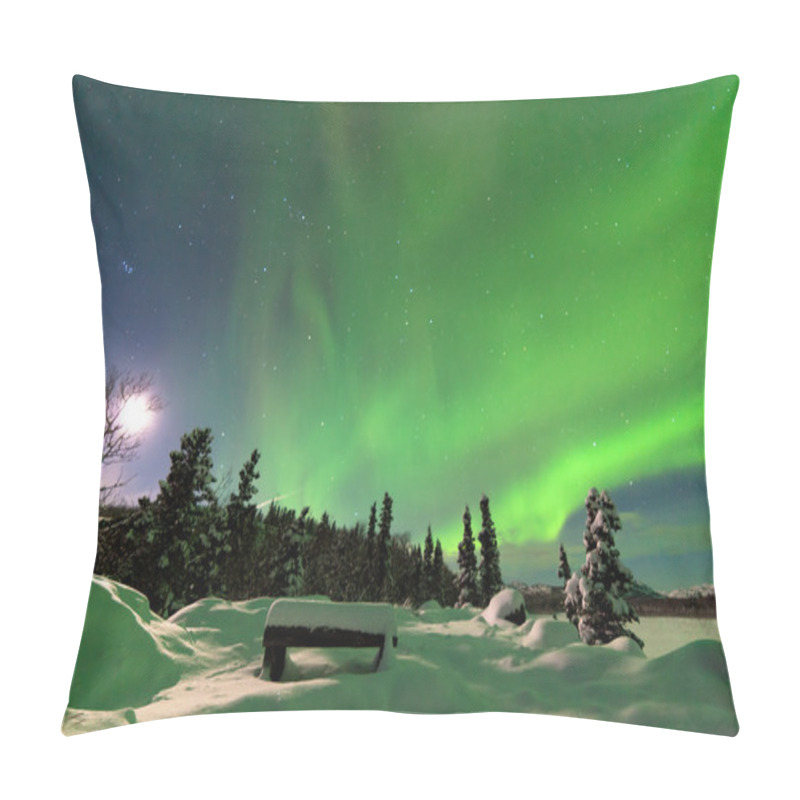 Personality  Intense Display Of Northern Lights Aurora Borealis Pillow Covers