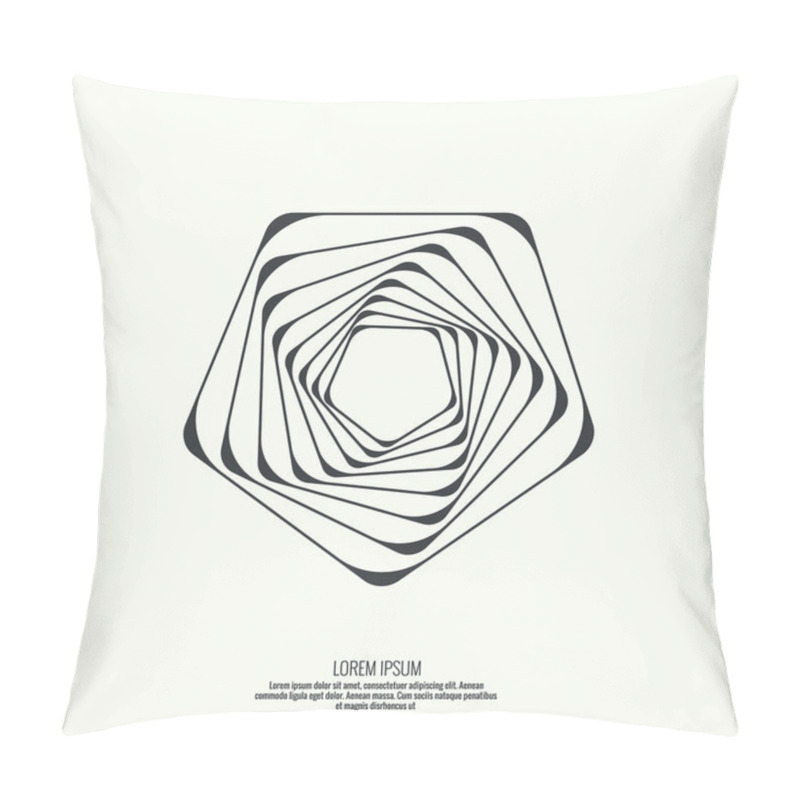 Personality  Abstract Background With Geometric Shapes Pillow Covers