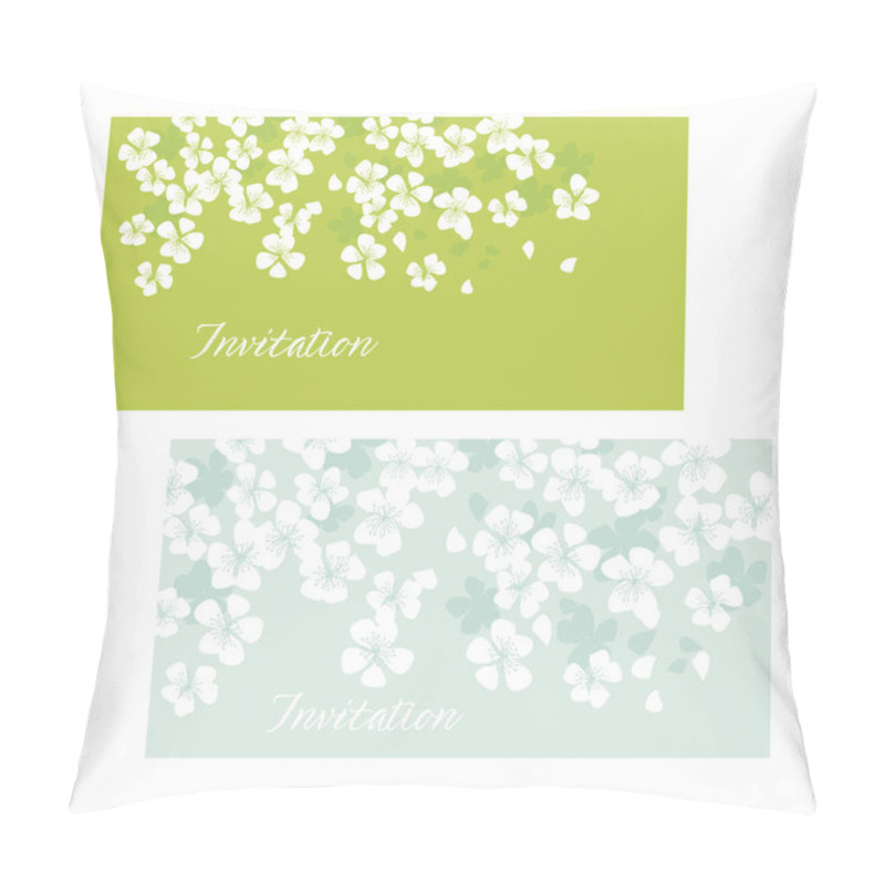 Personality  Spring Floral Card Vector Illustration.  Pillow Covers