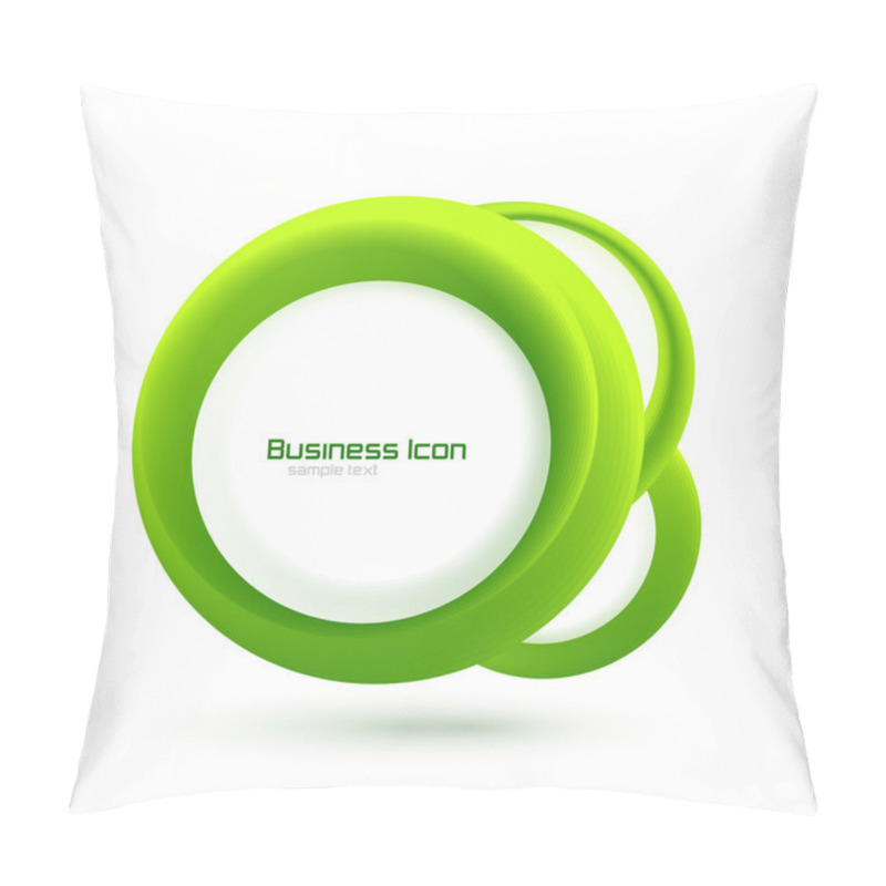 Personality  Green Eco Business Emblem Pillow Covers