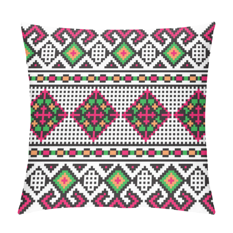 Personality  Vector Illustration Of Ukrainian Folk Seamless Pattern Ornament. Ethnic Ornament Pillow Covers