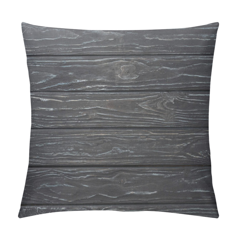 Personality  Top View Of Grey Wooden Surface Pillow Covers