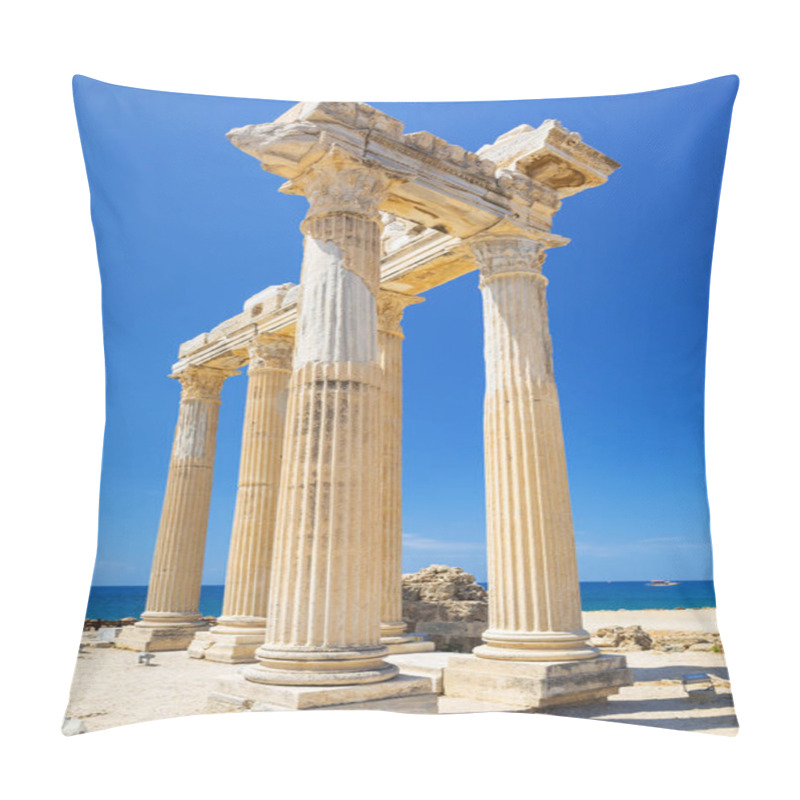 Personality  Ruins Of The Temple Of Apollo In Side, Turkey Pillow Covers