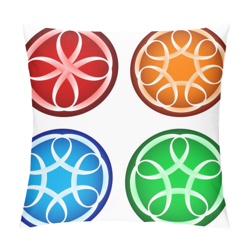 Personality  Vector Collection Of Abstract Round Forms Pillow Covers