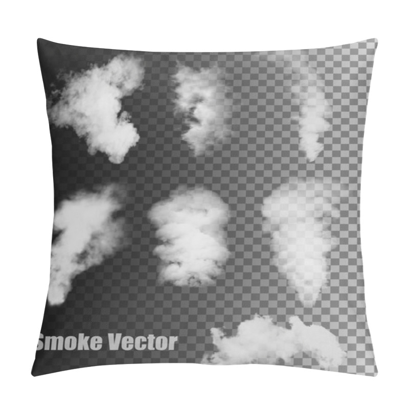 Personality  Smoke Vectors On Transparent Background. Pillow Covers