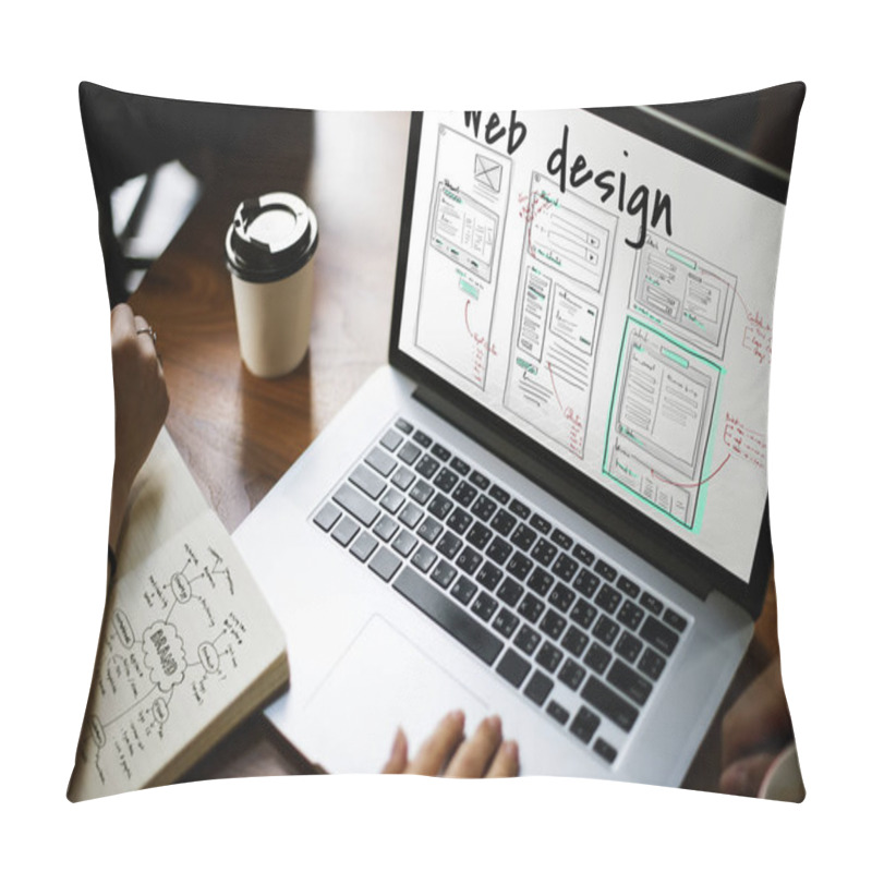 Personality  People Working With Laptop Pillow Covers