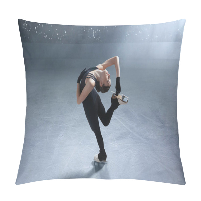 Personality  Figure Skating Girl In Ice Arena. Pillow Covers