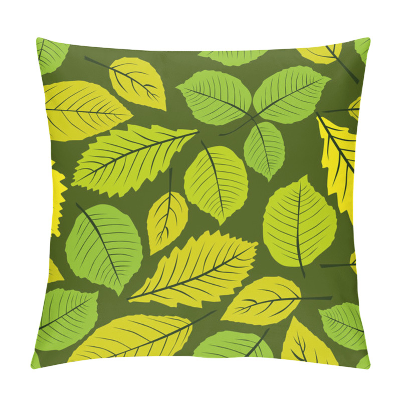 Personality  Different Leaves Seamless Pattern Pillow Covers