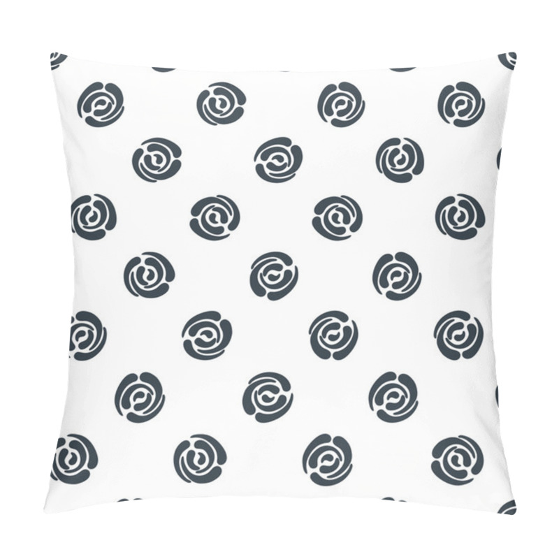 Personality  Seamless Pattern With Polka Dots (abstract Roses) Pillow Covers