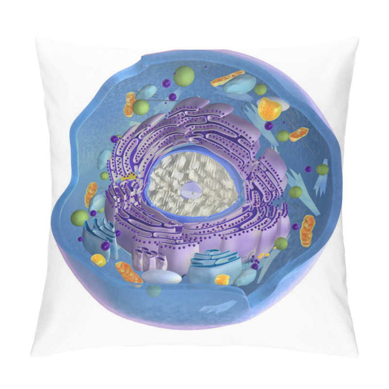 Personality  Animal Cell On White Pillow Covers